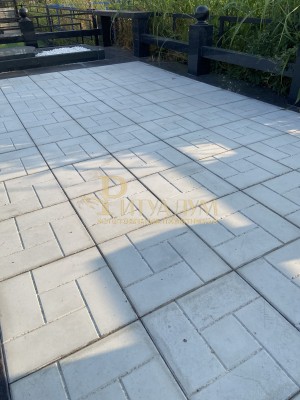 Плитка тротуарная «Классик» (30×30 см, натуральный цемент) — ritualum.ru